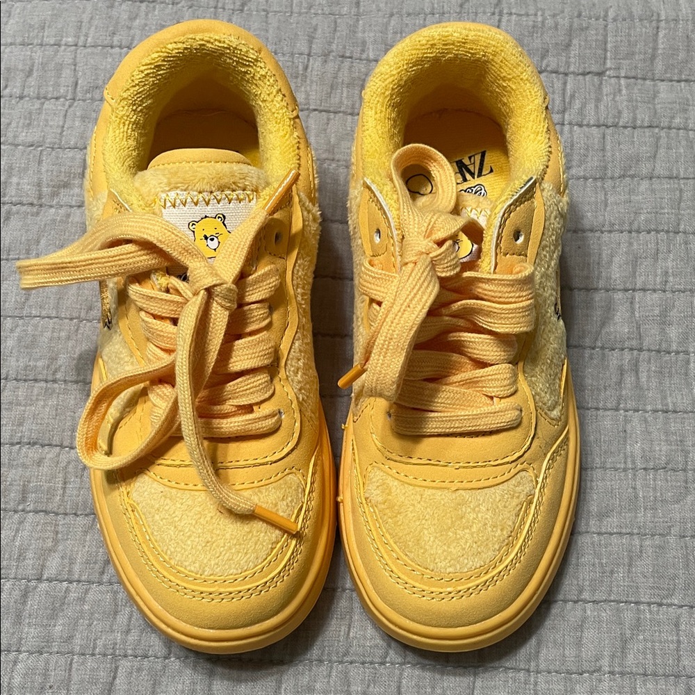 Zara Funshine Care Bears Yellow Kids Shoes Size EUR 29/US 11.5 Colorful Everday